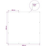 CERADA s rupama Svjetlosiva 3 x 3 m 180 gsm PE | shoptok.hr
