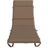  Jastučić za ležaljku GEMERT 100% poliester Sivosmeđa - Sivosmeđa 200 x 50 x 3 cm Melange | shoptok.hr
