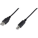 Digitus USB kabel USB 2.0 USB-A utikač, USB-B utikač 5.00 m crna AK-300105-050-S | shoptok.hr