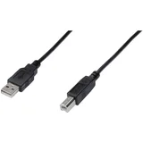 Digitus USB kabel USB 2.0 USB-A utikač, USB-B utikač 5.00 m crna AK-300105-050-S