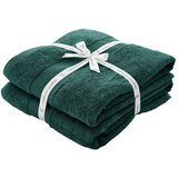 Catherine Lansfield Temno zelene frotirne bombažne brisače v kompletu 2 ks 90x140 cm Anti-Bacterial – | Shoptok.si