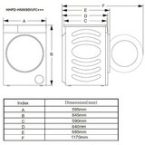 Heinner mašina za sušenje veša HHPD-HMK90IVFC+++ 9kg/15programa/toplotna pumpa | Eponuda.com