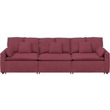 Modularna sofa s jastucima, vinsko crvena | Eponuda.com