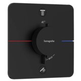 Hansgrohe ShowerSelect Comfort Q mešač termostatski za skrivenu ugradnju 2 funkcije mat crna 15583670 | ePonuda.com