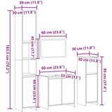 vidaXL 4-dijelni set kupaonskog namještaja boja hrasta sonome drveni | shoptok.hr