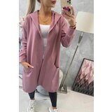 Kesi Oversize dark pink cape with hood | shoptok.hr