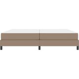  Postelja z vzmetnico Kapučino 200 x 200 cm Umetna koža, (5000075345) | Shoptok.si