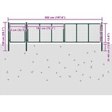  Vrtna vrata Čelik 500x100 cm Zelena | shoptok.hr