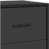  Komoda - Predalnik črna 35,5x35x76 cm inženirski les in kovina, (21719929) | Shoptok.si