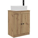 vidaXL Kopalniška omarica s pomivalnikom Artisan hrast 54 x 35 x 83 cm, (5000245255) | Shoptok.si