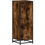 vidaXL Kopalniška omarica dimljen hrast 35x37,5x100 cm inženirski les | Shoptok.si