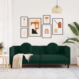  Trosjed s jastucima tamnozeleni baršun | shoptok.hr