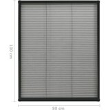  Zaslon protiv insekata za prozore antracit 80x100 cm aluminij | shoptok.hr
