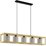 Eglo viseća lampa GRANADOS E27 5 grla drvo/kapučino 100 cm 390109 Cene