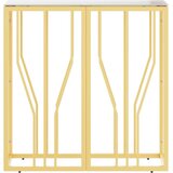 Konzolni stol zlatni 70 x 30 x 70 cm nehrđajući čelik i staklo | shoptok.hr