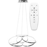 Toolight moderna led stropna svjetiljka + pilot App795-CP ravni krom | shoptok.hr