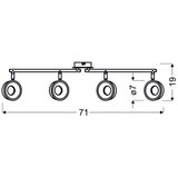 Lesnina XXXL STROPNA LED-SVETILKA Isla 800 lm 3000 K | Shoptok.si