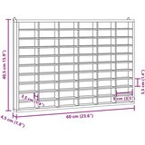  Drvena kolekcionarska vitrina sa 60 odjeljaka 60x4,5x40,5 cm | shoptok.hr
