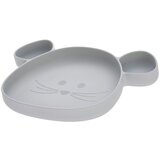 Lässig krožnik silikon, predeljen Little Chums Mouse siva little chums mouse | Shoptok.si