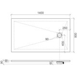 Astral lithos tuš kada 140x80 - liveni mermer crna | Eponuda.com
