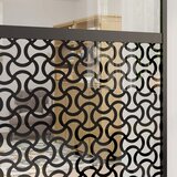 Staklena vrata Rezbarija Crna 102,5 x 2 x 205 cm Aluminij | shoptok.hr