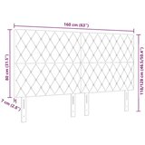  Uzglavlje Crna 160 cm Baršun - Crna 160 cm Visoki uzglavlje | shoptok.hr