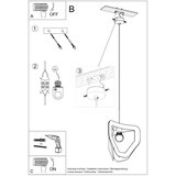  Obesna svetilka TRES bela, (21347801) | Shoptok.si