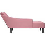 vidaXL Počivalnik z desnim naslonom za roke roza | Shoptok.si