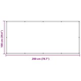  Balcony ekran Crna 100 x 200 cm Oxford tkanina - Crna 100 x 200 cm | shoptok.hr