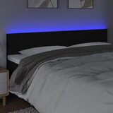  LED uzglavlje crno 200x5x78/88 cm od tkanine | shoptok.hr