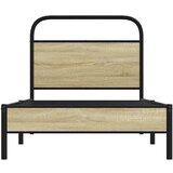 vidaXL Posteljni okvir brez vzmetnice 80x200 cm sonoma hrast inž. les | Shoptok.si