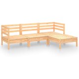  Vrtna sedežna garnitura 4-delna trdna borovina, (20676769) | Shoptok.si