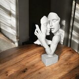  Stona dekoracija 29x9x17 cm, izrađena od smole, bela | Eponuda.com