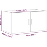  Zidni ormarić bijeli 80x42 5x40 cm konstruirano drvo | shoptok.hr