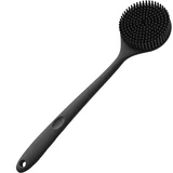 Silikonska masažna krtača za kopanje z dolgim ročajem za globinsko čiščenje Black, (5000243218)