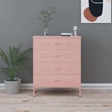 vidaXL Ladičar ružičasti 80 x 35 x 101,5 cm čelični | shoptok.hr