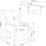  Fotelja s nagibom Crvena Umjetna koža | shoptok.hr