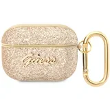 futrola za Airpods Pro PU Glitter Flake zlatna