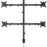  NOSAČ ZA ČETRI MONITORA GEMBIRD MA-D4-01, montaža na stol, (tilting, swivel), 13”-32”, up to 10 kg Cijene