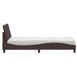  Krevet s madracem Hanko tamnosmeđi 90 x 190 cm od tkanine | shoptok.hr