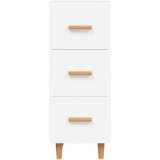  Komoda bijela 34,5 x 34 x 90 cm od konstruiranog drva | shoptok.hr