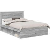  Konstrukcija postelje z vzmetnico Siva Sonoma 150 x 200 cm, (5000104109) | Shoptok.si