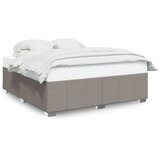 Furnova Posteljni okvir brez vzmetnice taupe 200x200 cm blago, (21941198) | Shoptok.si