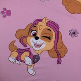 Jerry Fabrics Rožnata napenjalna enojna bombažna otroška rjuha 90x200 cm Paw Patrol – | Shoptok.si