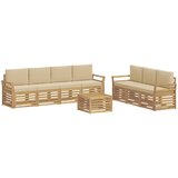  Setovi sofa 8 kom. Bijela i bež Poliester | shoptok.hr