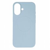 HURTEL Liquid Silicone MagSafe ovitek za iPhone 16, Nebeško moder | Shoptok.si