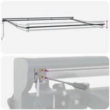  Okvir tende Tamno crvena 450 × 300 cm Poliester s PU premazom | shoptok.hr