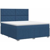  Boxspring krevet s madracem Plava 140 x 200 cm Tkanina | shoptok.hr