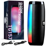 Aku. bluetooth 5.0 zvočnik brezžični FM radio RGB LED, (20405631)