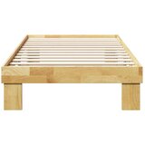 vidaXL Okvir kreveta bez madraca 75x190 cm puno drvo hrast | shoptok.hr